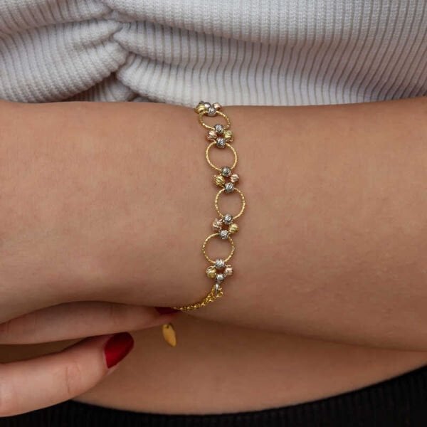 Gümüş Renkli Halka Dorika Kadın Bileklik