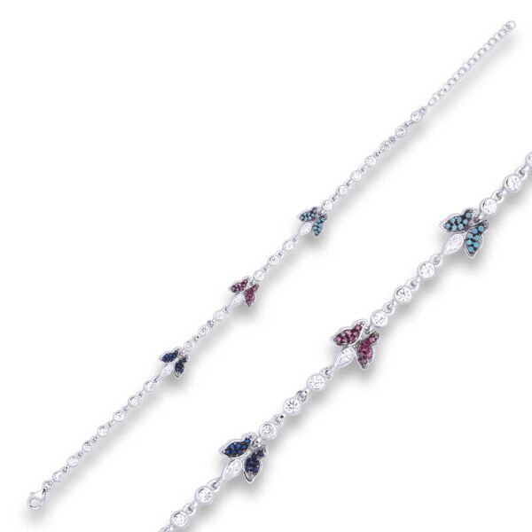 Gümüş Kelebek Bayan Bileklik