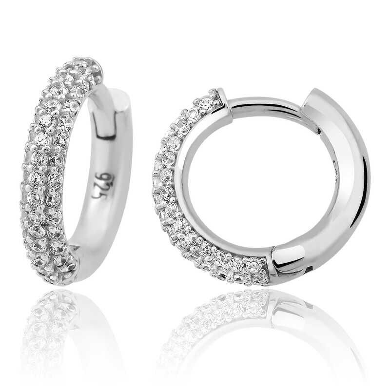 Gümüş Halka Bayan Küpe