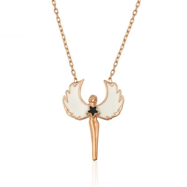 Gümüş Rose Su Perisi Kolye