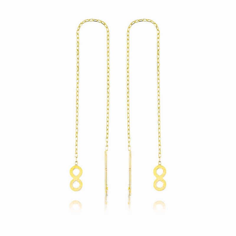 Gümüş Zincirli Sonsuzluk Küpe