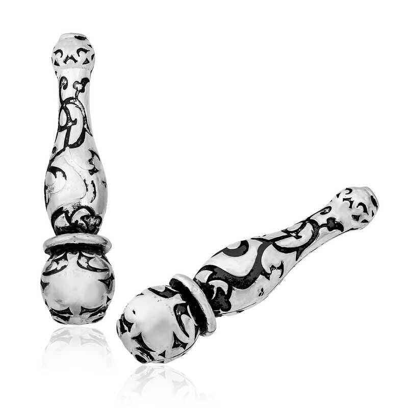 Gümüş Desenli Tesbih İmamesi