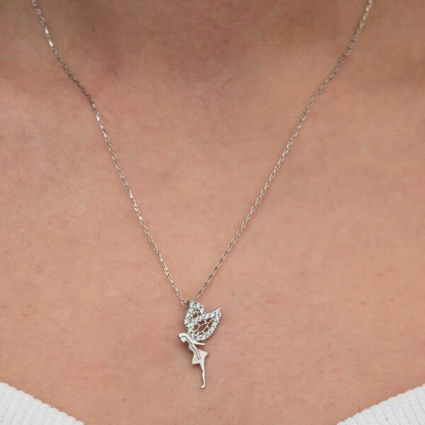 Gümüş Peri Kızı Kadın Kolye