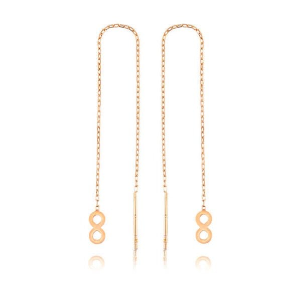 Gümüş Zincirli Sonsuzluk Küpe