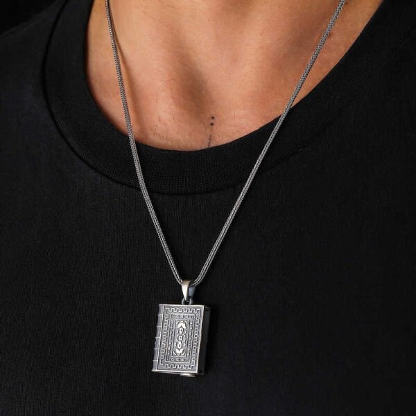 Gümüş İçi Açılabilen Muskalık Kolye