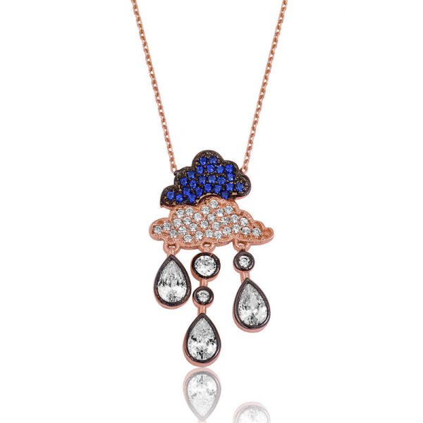 Gümüş Yağmur Bulutu Kolye