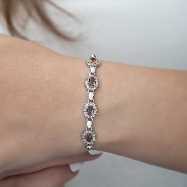 Gümüş Zultanit Taşlı Bileklik