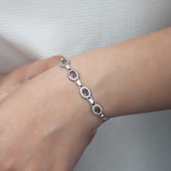 Gümüş Zultanit Taşlı Bileklik