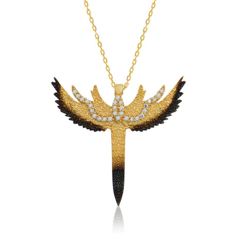 Gümüş Kılıç Bayan Kolye