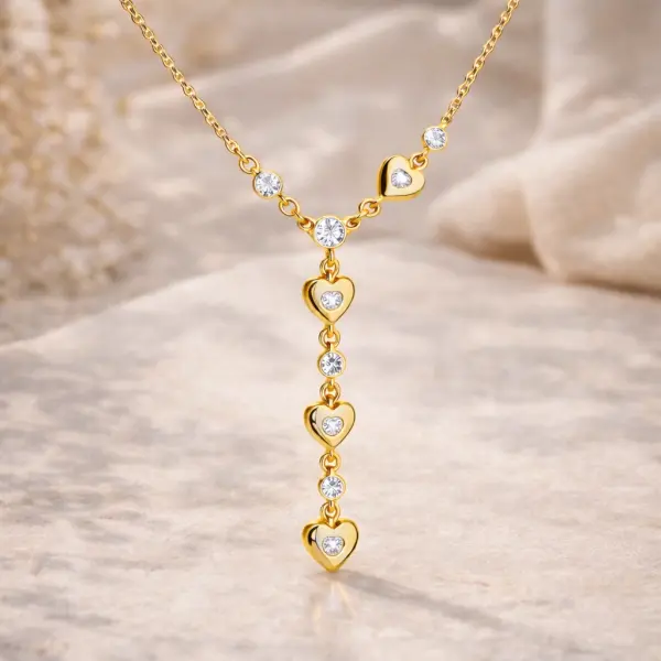 Gümüş Kalbe Giden Yol Zarif Kadın Kolye