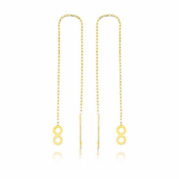 Gümüş Zincirli Sonsuzluk Küpe