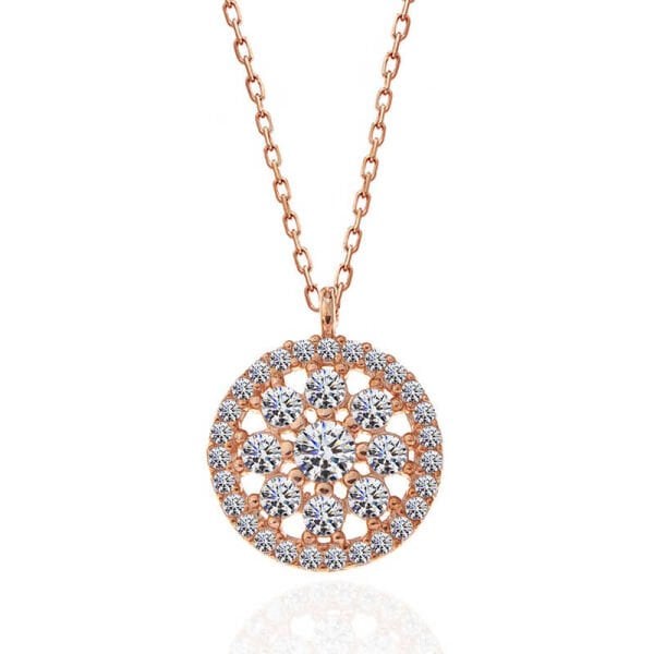 ​Gümüş Rose Çiçek Kadın Kolye