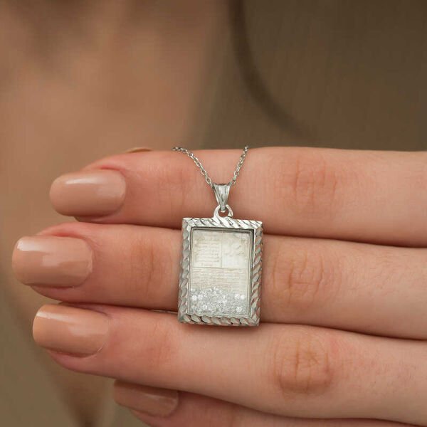 ​Gümüş Fatiha Ve Esma’ül Hüsna Yazılı Kolye